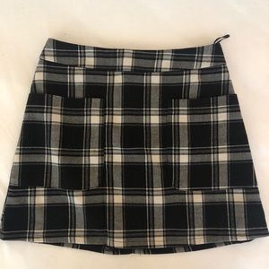 LF plaid mini skirt